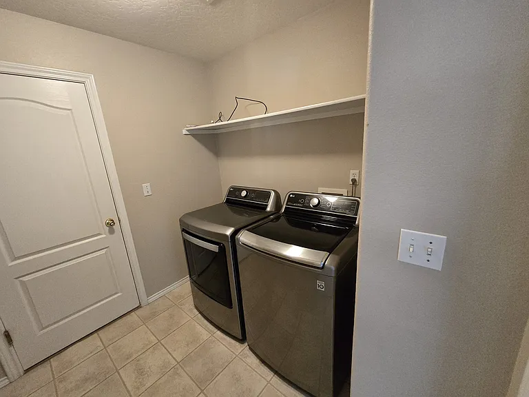Included washer and dryer