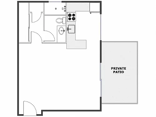 Floor plan Studio: Type B