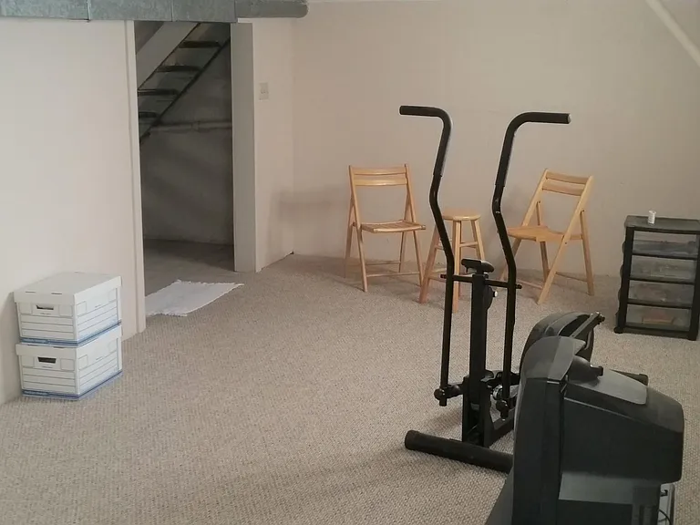Basement's largest space is 11' x 24.5'