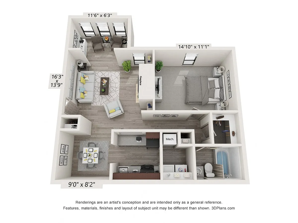 Floor plan Fairfield I