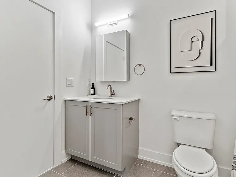 Explore the elegance of this contemporary bathroom, perfect for modern homes.
