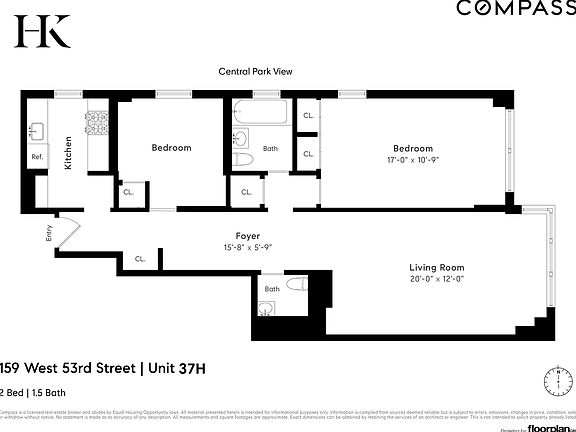 2nd image of 159 W 53rd St APT 37H