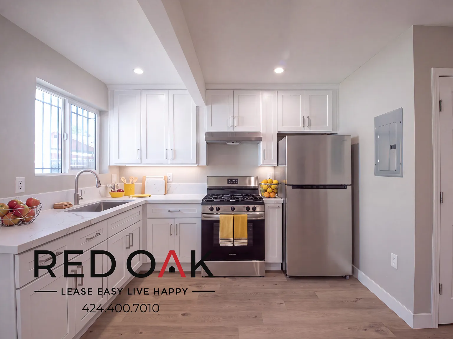 Amazing One Bedroom with Hardwood Style Floors, Recessed Lighting, and Parking Included ~ In Prim... — Photo 3