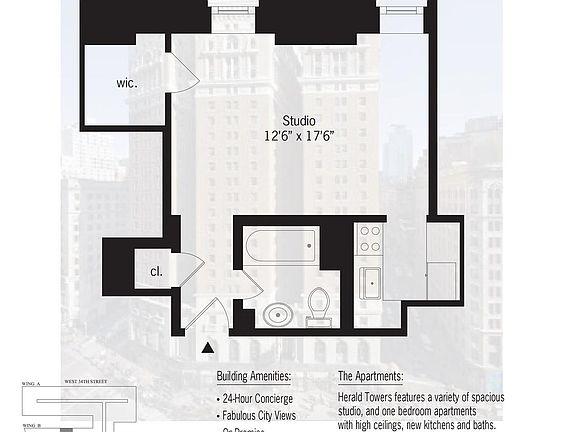 2nd image of 50 W 34th St APT 7B8