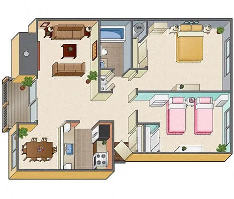 Floor plan 2x1 - Woodlands
