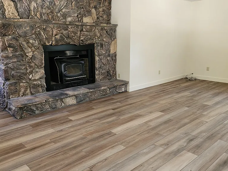 Living Room with Wood stove