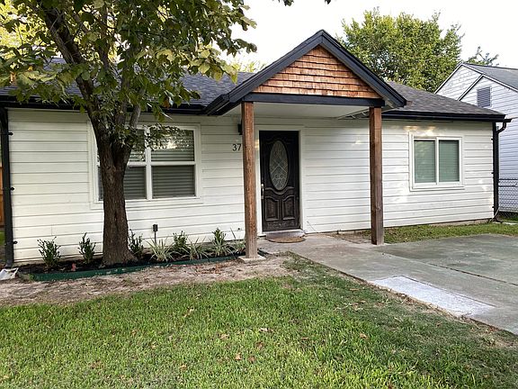Front flower bed and porch