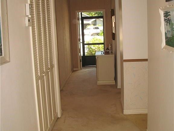 Hallway leading to the front door.