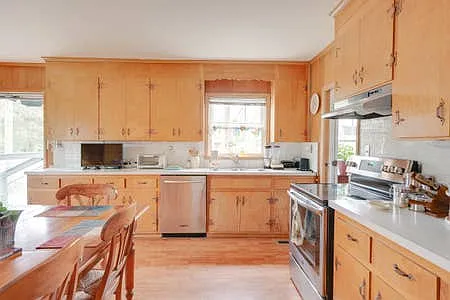 Kitchen and back entry