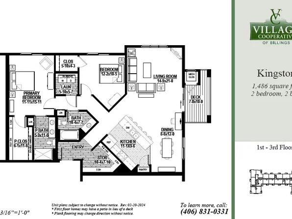 Kingston Plan, Village Cooperative of Billings (Active Adults 62+)