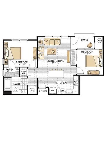 Floor plan Plan F
