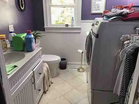 Laundry room and half bathroom