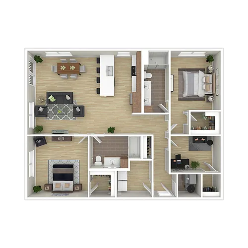 Floor plan 2 BR D