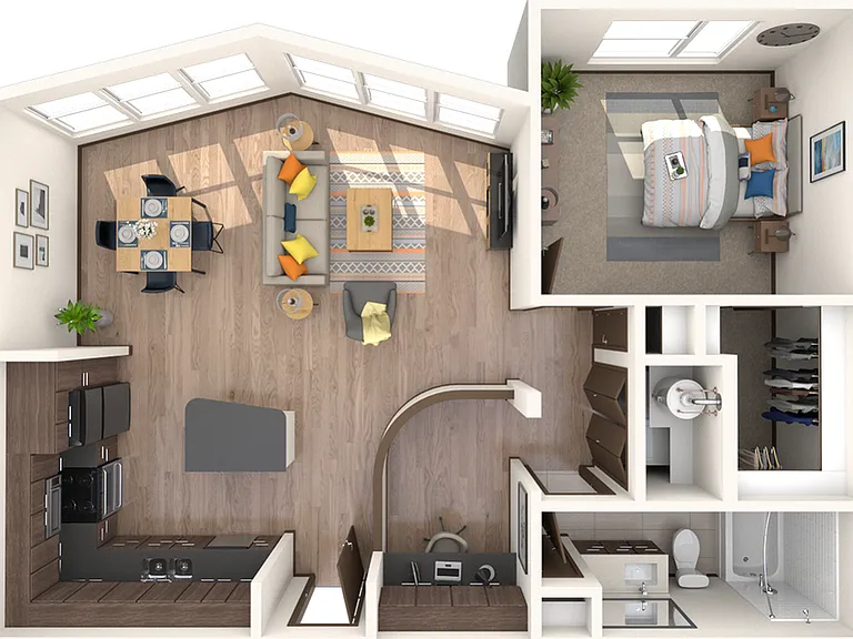 1 Bedroom | 1 Bath | 843 SF 1 Bedroom | 1 Bath | 843 SF