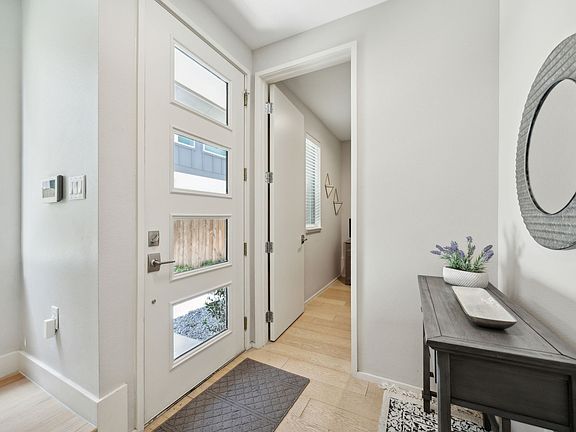 Entry hall with attached office