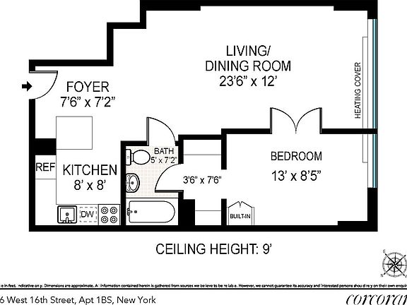 2nd image of 16 W 16th St APT 1BS