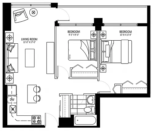 Floor plan The Bronson