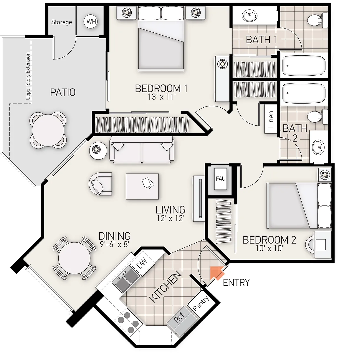 Floor plan Harvard - Plan B