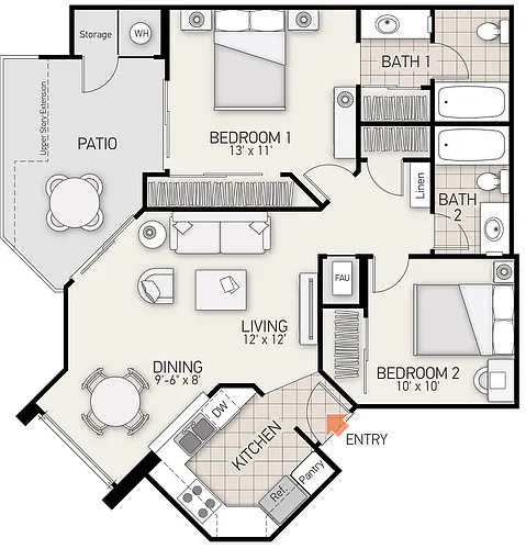 Floor plan Harvard - Plan B