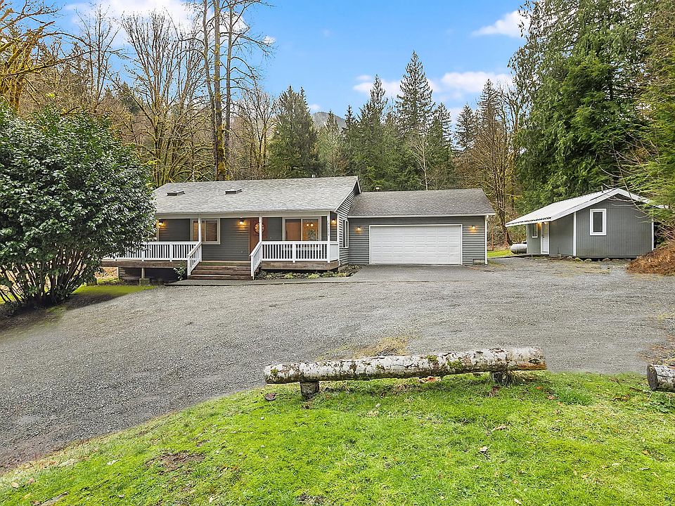 Front of home and shed to right