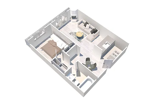 Floor plan One Bedroom