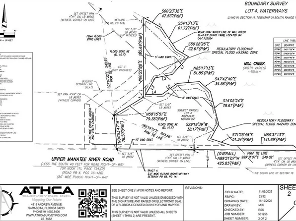 12919 Upper Manatee River Rd Lot 4, Bradenton, FL 34212