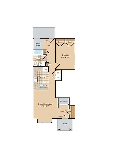 Floor plan 1 Bedroom