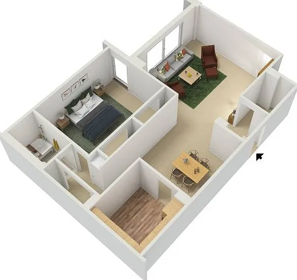 3D Floor Plan of Tier 3 3D Floor Plan of Tier 3