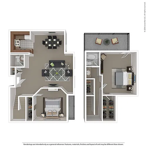 Floor plan Large 2 Bed 1.5 Bath