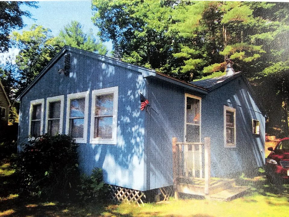The cottage from the beach.