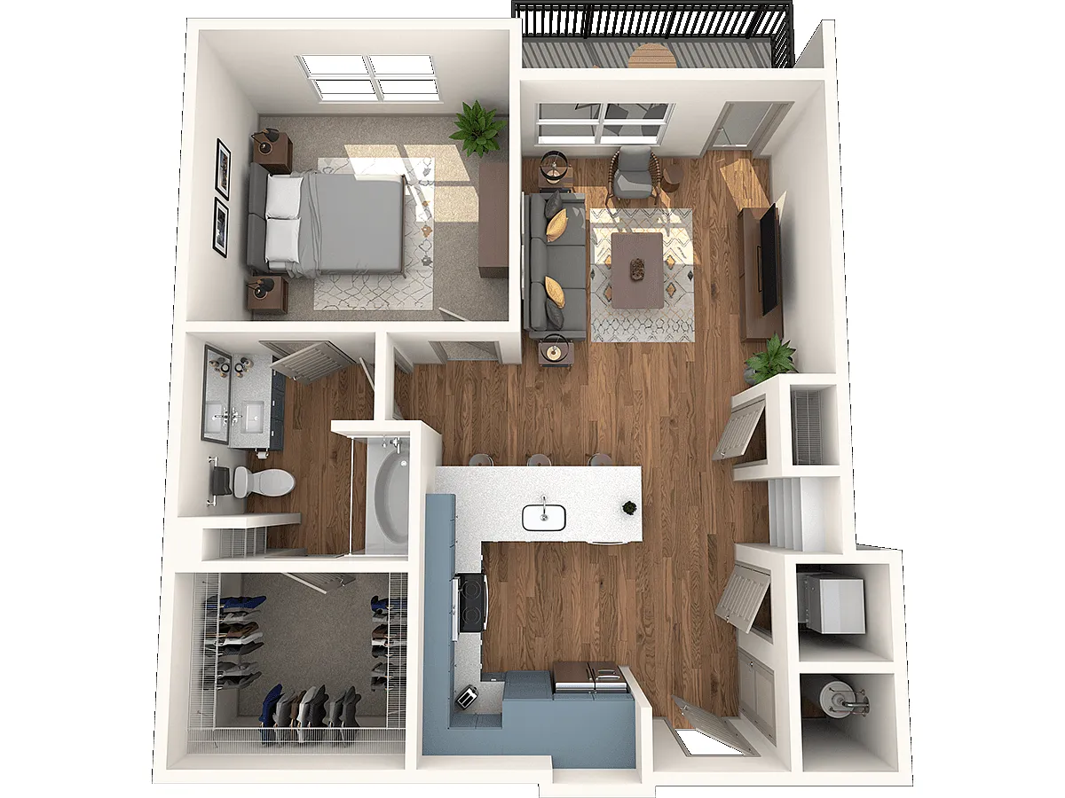Floor plan 1E