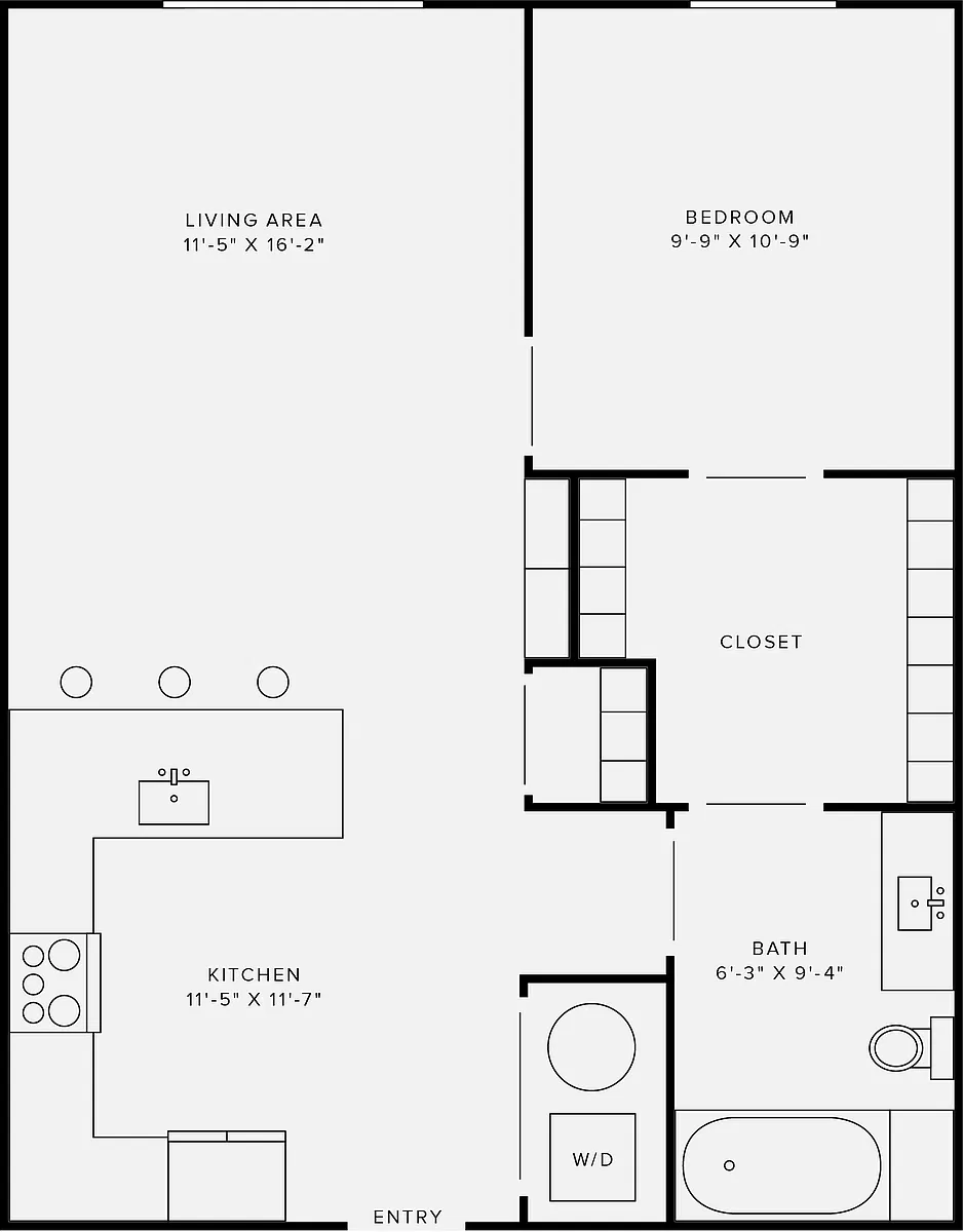 Floor plan 1B Style N
