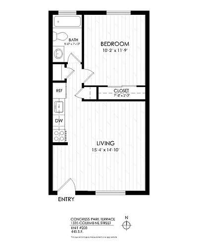 Floor plan 1 Bedroom