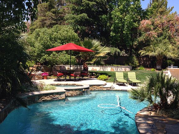 Pool and raised Patio