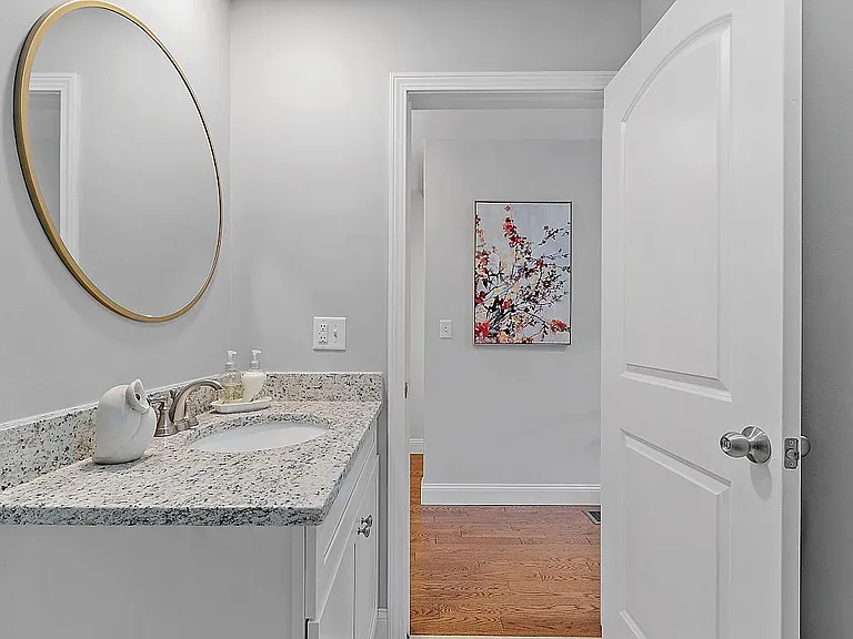 Half Bath on First Floor