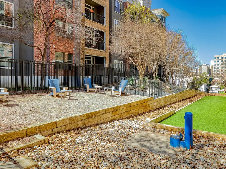 Our enclosed dog park is great for letting your pup roam around and play