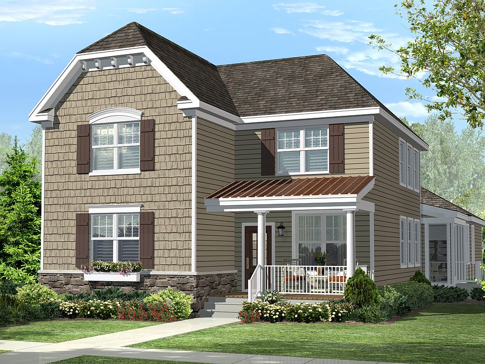 Wolcott - Elev. B This is a rendering. Actual home may include different options