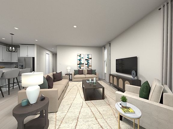 Virtually Staged Living Room