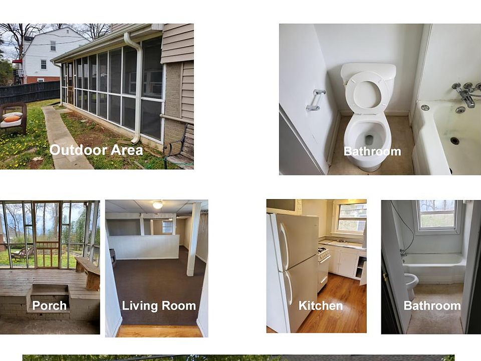 The view of 116B Conestee Ave front, back and interior.