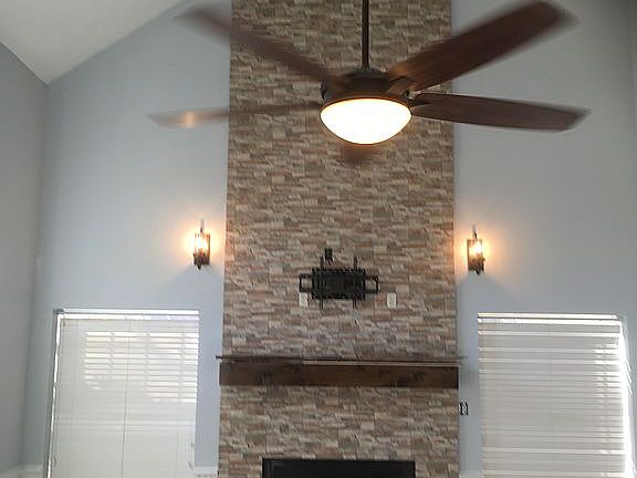 Newly remodeled fireplace