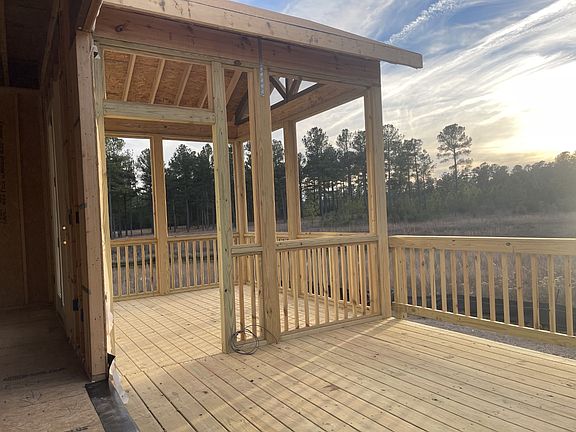 Covered porch expanded deck
