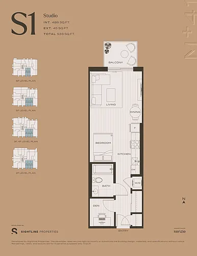 Floor plan Studio