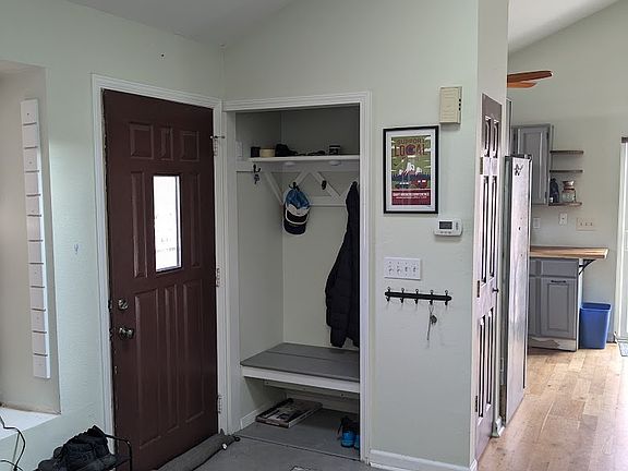 Front door and entry nook