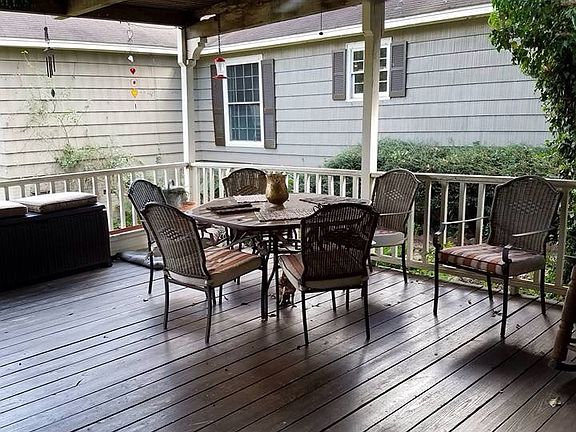 Large covered deck