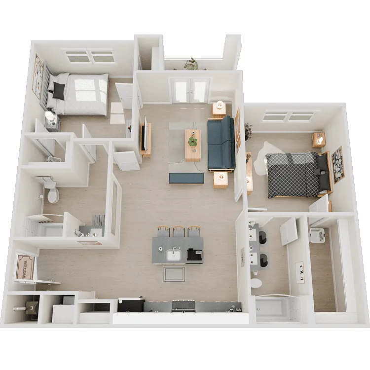 Floor plan Bahia WC