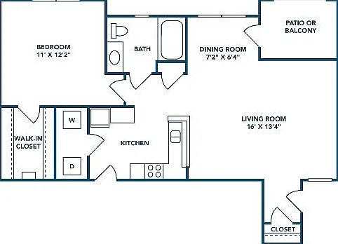 1 Bedroom | 1 Bath | 773 SF 1 Bedroom | 1 Bath | 773 SF