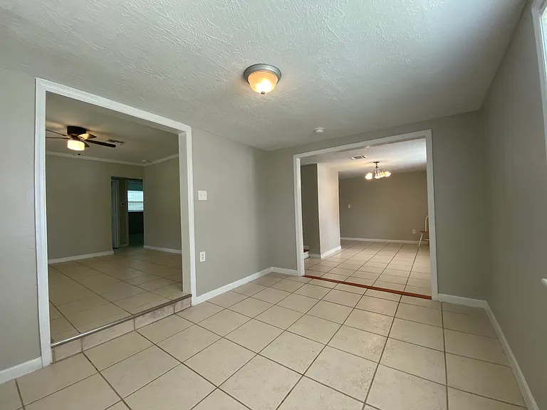 Living area,dining area,step up to family room