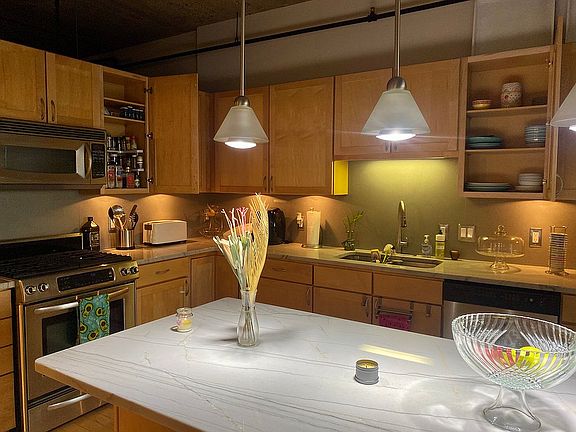 Kitchen, w/ cabinet storage