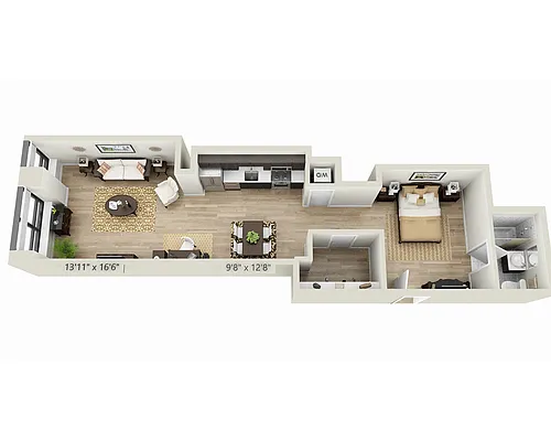 Floor plan Studio E1YX