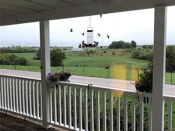 West side of porch - fascinating hummingbirds